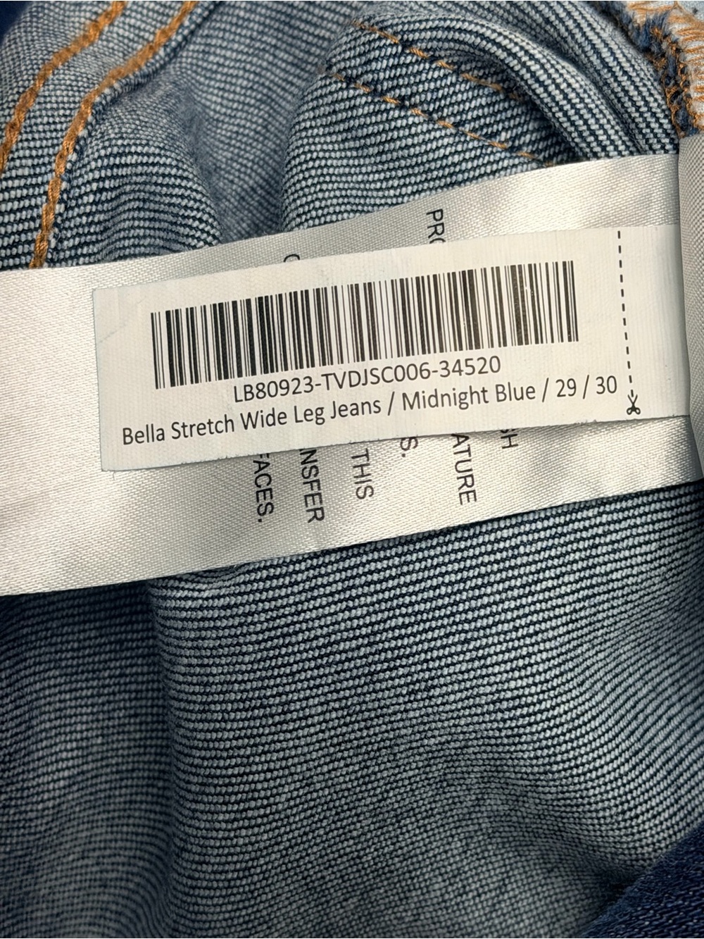 Quince Bella stretch Wide Leg Women's Jeans in Dark midnight Blue size 29 - Picture 11 of 11